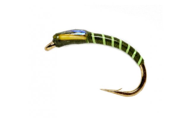 Fluorescent Green Ribbed Olive Buzzer Fluorescent Green Ribbed Olive Buzzer, vel. 8