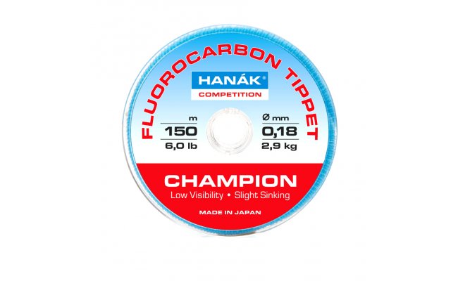 Fluorocarbonov vlasec Hank Competition 150 m Fluorocarbonov vlasec Hank Competition 150 m, 0.10 mm, 1.1 kg