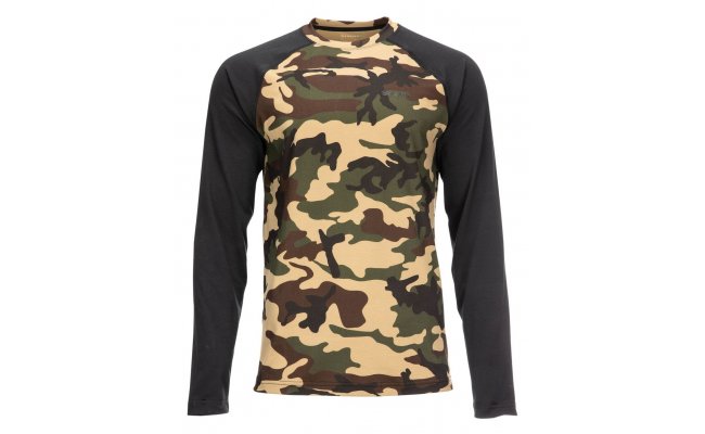 Funkn triko Simms Lightweight Baselayer Top Woodland Camo Funkn triko Simms Lightweight Baselayer Top Woodland Camo S