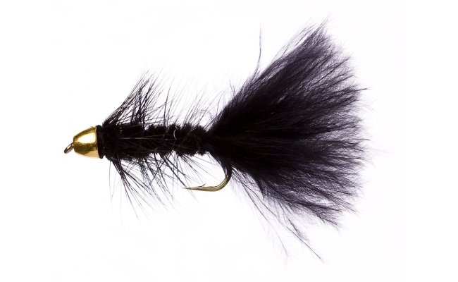 Golden Bullet Wooly Bugger Black Golden Bullet Wooly Bugger Black, vel. 10