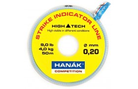 Indiktor zbru Hank Competition Strike Indicator Line 50 m Fluo Yellow Indiktor zbru Hank Competition Strike Indicator Line 50 m Fluo Yellow, 0,20 mm, 4,0 kg