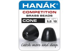 Konick hlaviky Hank Competition CONE Black Konick hlaviky Hank Competition CONE Black 5,0 mm, 10 ks