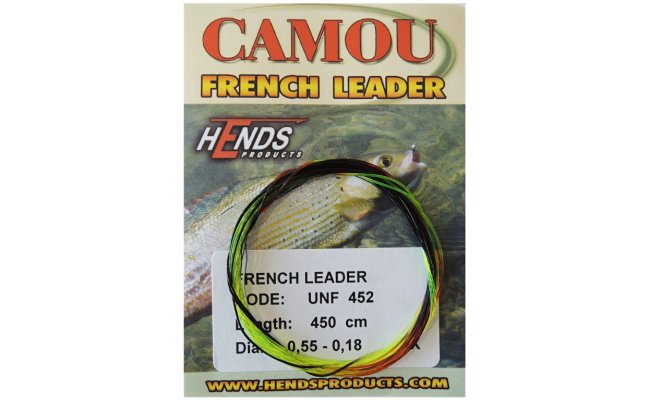 Monofiln francouzsk nvazec Hends Camou French Leader bezuzlov Monofiln francouzsk nvazec Hends Camou French Leader bezuzlov - 350 cm, 0,53 - 0,18 mm, camou