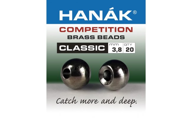 Mosazn hlavika Hank Competition CLASSIC ern nikl Mosazn hlavika Hank Competition CLASSIC ern nikl 2,0 mm, 20 ks
