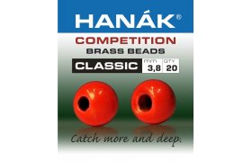 Mosazn hlavika Hank Competition CLASS ... Mosazn hlavika Hank Competition CLASSIC fluo erven 2,0 mm, 20 ks