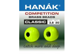 Mosazn hlavika Hank Competition CLASSIC fluo chartreuse Mosazn hlavika Hank Competition CLASSIC fluo chartreuse 2,0 mm, 20 ks