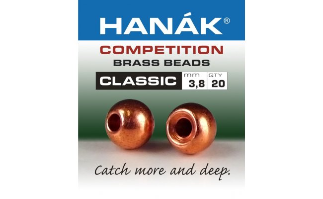 Mosazn hlavika Hank Competition CLASSIC mdn Mosazn hlavika Hank Competition CLASSIC mdn 1,5 mm, 20 ks