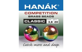 Mosazn hlavika Hank Competition CLASS ... Mosazn hlavika Hank Competition CLASSIC metalick duhov 2,0 mm, 20 ks