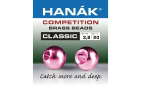 Mosazn hlavika Hank Competition CLASSIC metalick rov Mosazn hlavika Hank Competition CLASSIC metalick rov 2,0 mm, 20 ks