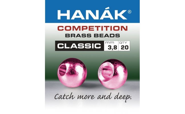 Mosazn hlavika Hank Competition CLASSIC metalick rov Mosazn hlavika Hank Competition CLASSIC metalick rov 2,0 mm, 20 ks