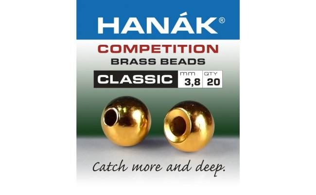 Mosazn hlavika Hank Competition CLASSIC zlat Mosazn hlavika Hank Competition CLASSIC zlat 1,5 mm, 20 ks