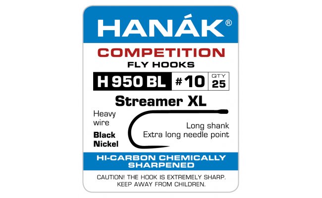 Mukask hek Hank Competition streamerov Extra (H950BL) Mukask hek Hank Competition streamerov Extra . 6, 25 ks (H950BL)