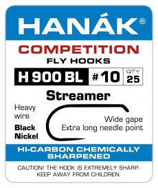 Muškařský háček Hanák Competition streamerový (H900BL) Muškařský háček Hanák Competition streamerový č. 6, 25 ks (H900BL)