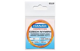 Monofiln mukask nvazec Hank Compet ... Monofiln mukask nvazec Hank Competition Czech Nymph ujman bezuzlov 4,5 m - bicolour