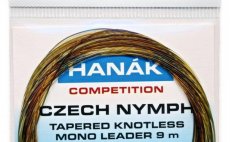 Monofiln mukask nvazec Hank Competition Czech Nymph ujman bezuzlov 9 m - Camou