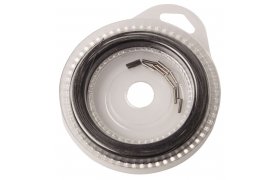 Ocelov lanko Kinetic Steel Trace & Crimps Black Ocelov lanko Kinetic Steel Trace & Crimps Black 15 lbs (6,8 Kg) 10 m