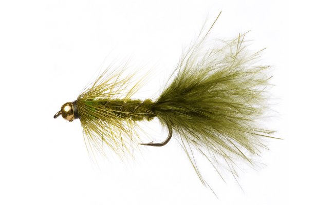 Olive & Green Woolly Bugger Olive & Green Woolly Bugger, vel. 10