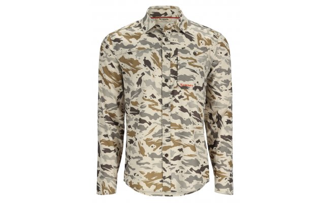 Rybsk koile Simms Challenger Shirt Ghost Camo Stone Rybsk koile Simms Challenger Shirt Ghost Camo Stone S