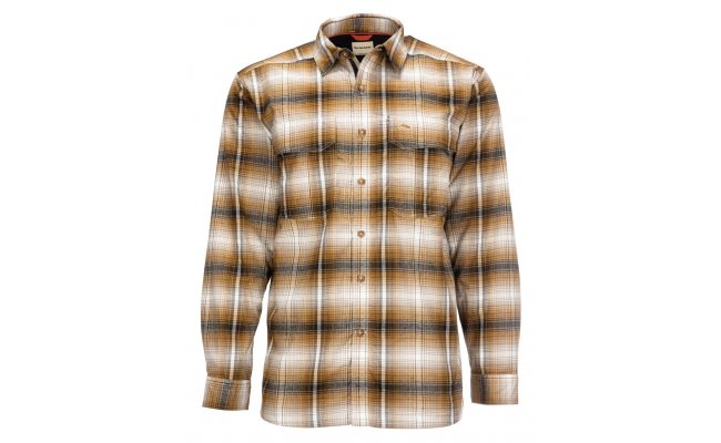 Rybsk koile Simms Coldweather Shirt Dark Bronze Black Plaid Rybsk koile Simms Coldweather Shirt Dark Bronze Black Plaid S
