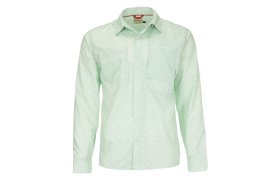 Ryb��sk� ko�ile Simms Double Haul Shirt Light Green Texture Wave Print Ryb��sk� ko�ile Simms Double Haul Shirt Light Green Texture Wave Print S