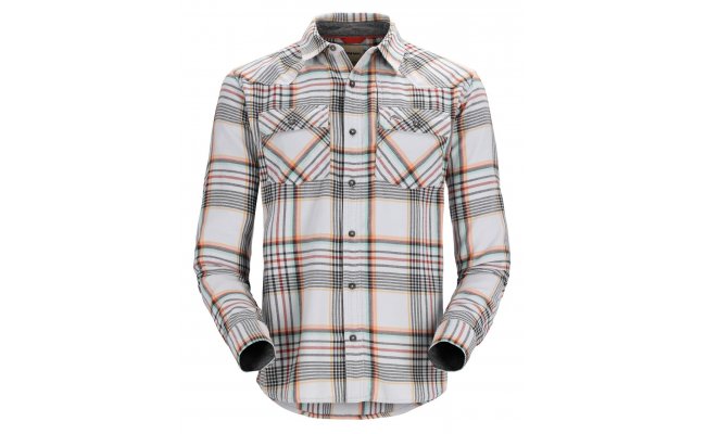Rybsk koile Simms Santee Flannel Sterling & Clay & Carbon Neo Plaid Rybsk koile Simms Santee Flannel Sterling & Clay & Carbon Neo Plaid S