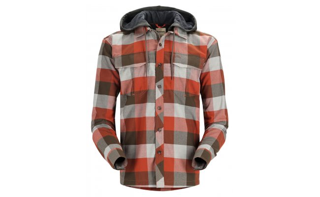 Rybsk mikina Simms Coldweather Hoody Clay Buffalo Plaid Rybsk mikina Simms Coldweather Hoody Clay Buffalo Plaid S