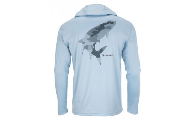 Ryb��sk� mikina Simms Tech Hoody Artist Series Tarpon Woodland Camo Steel/Steel Blue Ryb��sk� mikina Simms Tech Hoody Artist Series Tarpon Woodland Camo Steel/Steel Blue S