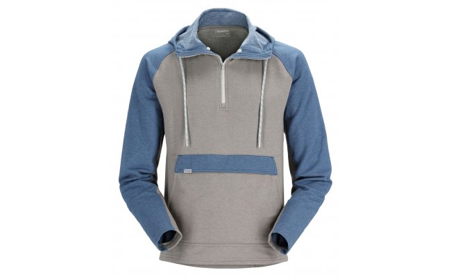 Ryb��sk� mikina Simms Vermilion Hoody Steel Heather & Navy Heather Ryb��sk� mikina Simms Vermilion Hoody Steel Heather & Navy Heather S
