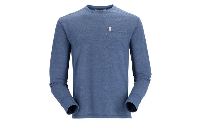 Ryb��sk� triko Simms Henry's Fork Crew Navy Heather Ryb��sk� triko Simms Henry's Fork Crew Navy Heather S