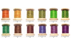 Sada vzacch nit Tommi-Fly UV Camouflage Thread 12 barev Sada vzacch nit Tommi-Fly UV Camouflage Thread 12 barev