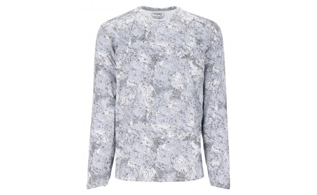 UV triko s dlouhm rukvem Simms SolarFlex Crewneck Back Eddy White UV triko s dlouhm rukvem Simms SolarFlex Crewneck Back Eddy White S