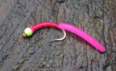 fluo patentka navzan z Micro Squirmy Tail
