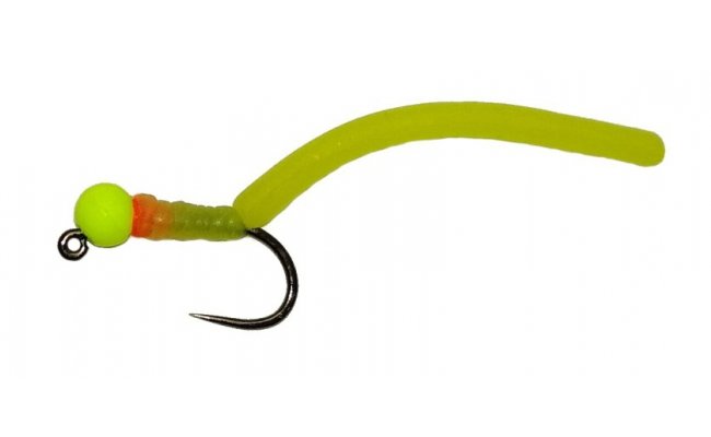 Squirmy Wormy Jig s chartreuse hlavikou chartreuse Squirmy Wormy Jig s chartreuse hlavikou chartreuse, vel. 12