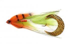 tikov streamer s Wiggle Tail ocskem luto-oranov tikov streamer s Wiggle Tail ocskem luto-oranov, vel. 6/0