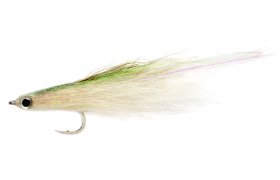 Streamer napodobujc drobnou rybku perleov-olivov Streamer napodobujc drobnou rybku perleov-olivov, vel. 2/0