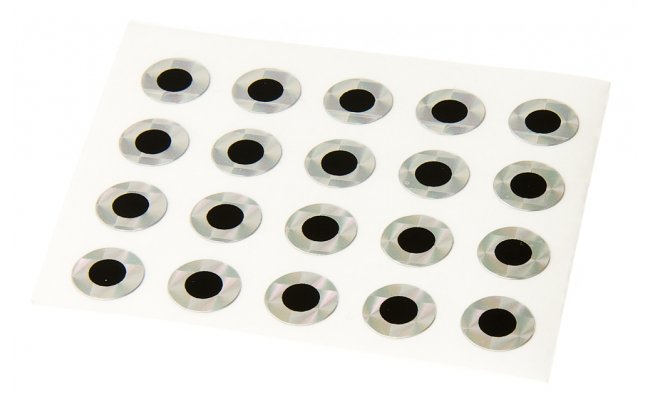 Streamerov� o�i Hends Holographic Eyes Streamerov� o�i Hends Holographic Eyes 3 mm st��brn� holografick�