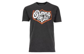 Tri�ko Simms Fish It Well Badge Charcoal Heather Tri�ko Simms Fish It Well Badge Charcoal Heather S
