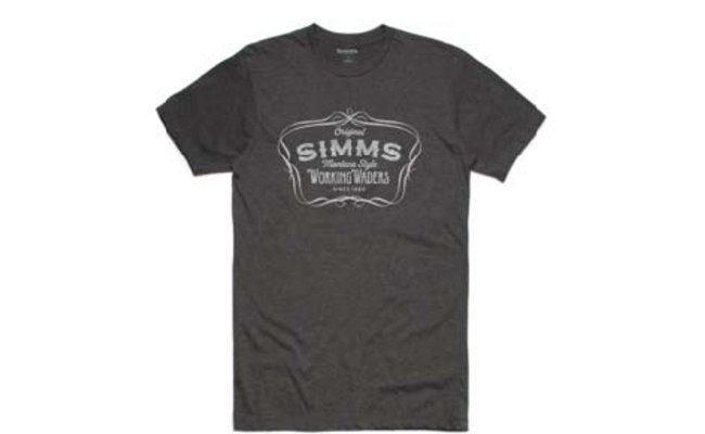 Tri�ko Simms Montana Style Charcoal Heather Tri�ko Simms Montana Style Charcoal Heather S