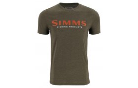 Triko Simms Orange Logo Loden Heather Triko Simms Orange Logo Loden Heather S