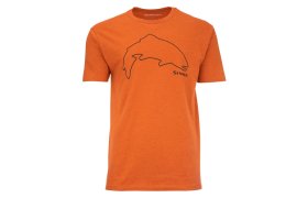 Tri�ko Simms Trout Outline Adobe Heather Tri�ko Simms Trout Outline Adobe Heather S