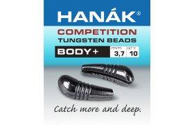 Tungsten Body+ Hank Competition ern nikl Tungsten Body+ Hank Competition ern nikl 2.7 mm, 0.35 g, 10 ks