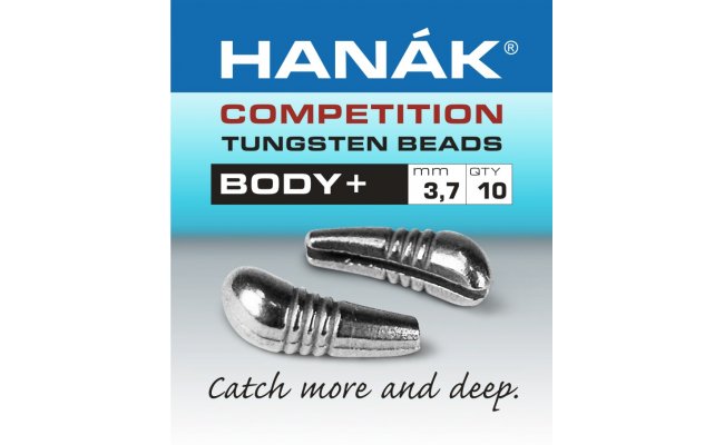 Tungsten Body+ Hank Competition stbrn Tungsten Body+ Hank Competition stbrn 2.7 mm, 0.35 g, 10 ks
