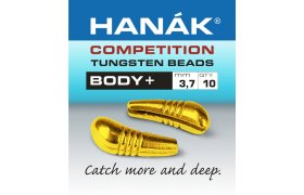 Tungsten Body+ Hank Competition zlat Tungsten Body+ Hank Competition zlat 2.7 mm, 0.35 g, 10 ks