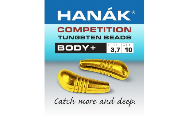 Tungsten Body+ Hank Competition zlat Tungsten Body+ Hank Competition zlat 2.7 mm, 0.35 g, 10 ks