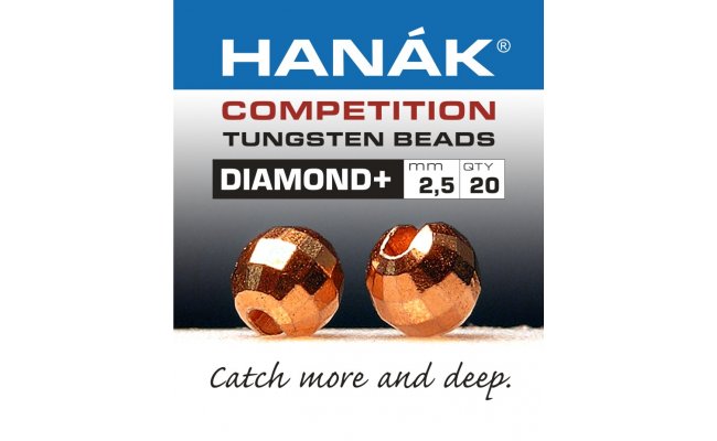 Tungstenov kuliky Hank Competition DIAMOND+ Mdn Tungstenov kuliky Hank Competition DIAMOND+ Mdn 3,0 mm, 20 pcs