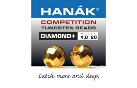 Tungstenov kuliky Hank Competition DIAMOND+ Zlat Tungstenov kuliky Hank Competition DIAMOND+ Zlat 3,0 mm, 20 ks