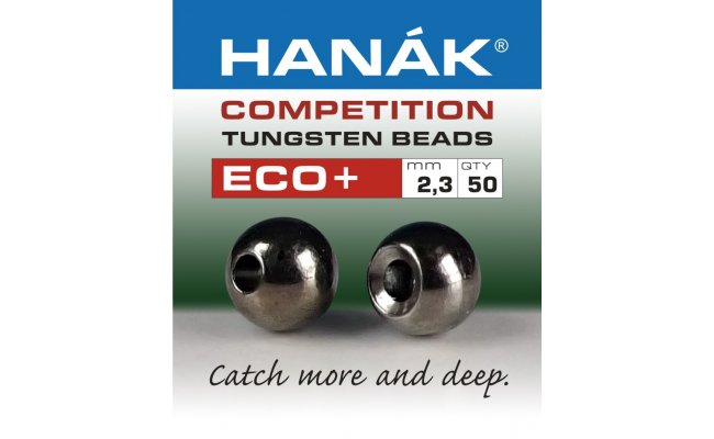 Tungstenov kuliky Hank Competition ECO+ ern nikl Tungstenov kuliky Hank Competition ECO+ ern nikl 2,3 mm, 50 ks