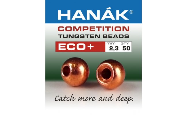 Tungstenov kuliky Hank Competition ECO+ Mdn Tungstenov kuliky Hank Competition ECO+ Mdn 2,3 mm, 50 ks