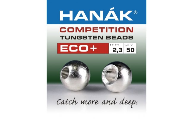 Tungstenov kuliky Hank Competition ECO+ Stbrn Tungstenov kuliky Hank Competition ECO+ Stbrn 2,3 mm, 50 ks