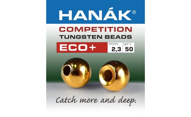 Tungstenov kuliky Hank Competition ECO+ Zlat Tungstenov kuliky Hank Competition ECO+ Zlat 2,3 mm, 50 ks